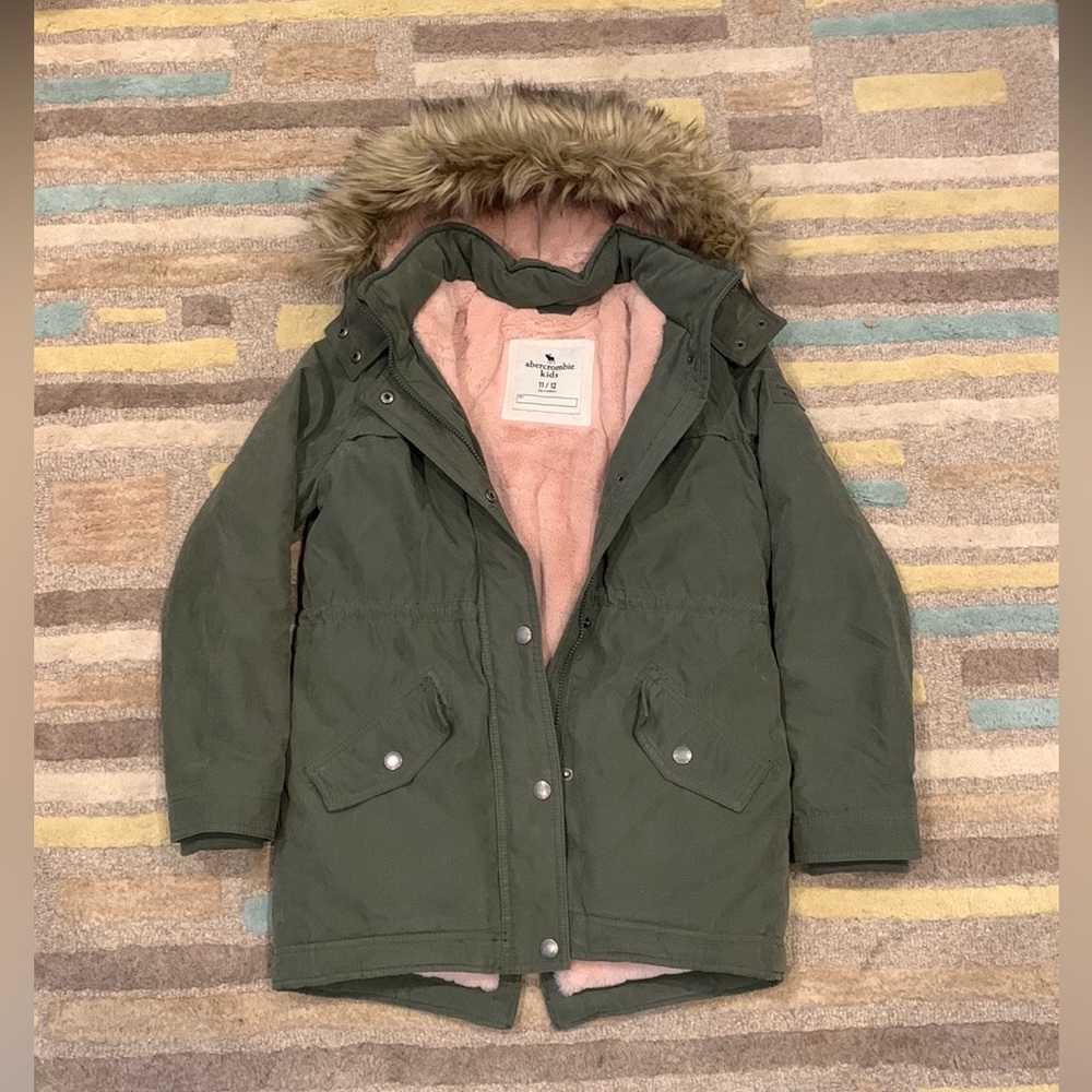 Abercrombie Kids winter parka, girls size 11/12